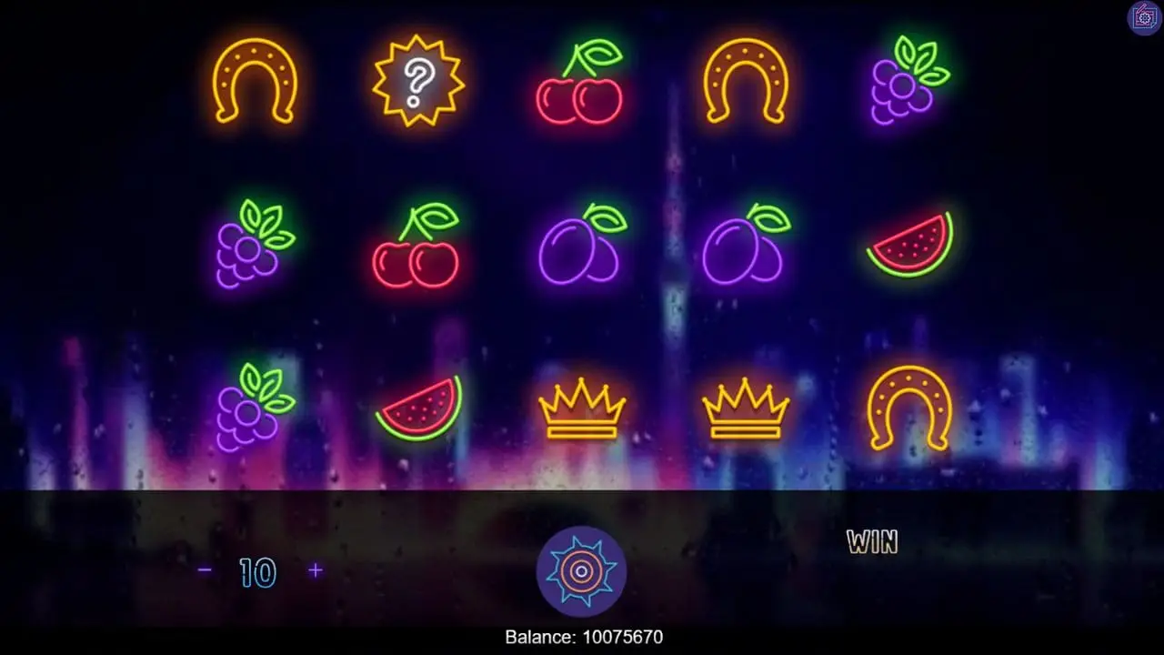 Neon Rain Slot Machine